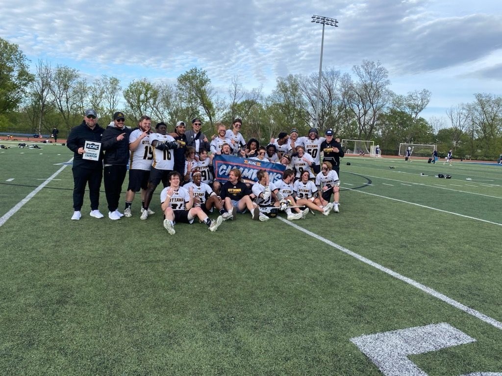 Men's Lacrosse Secures the KCAC Tournament Championship Ottawa University