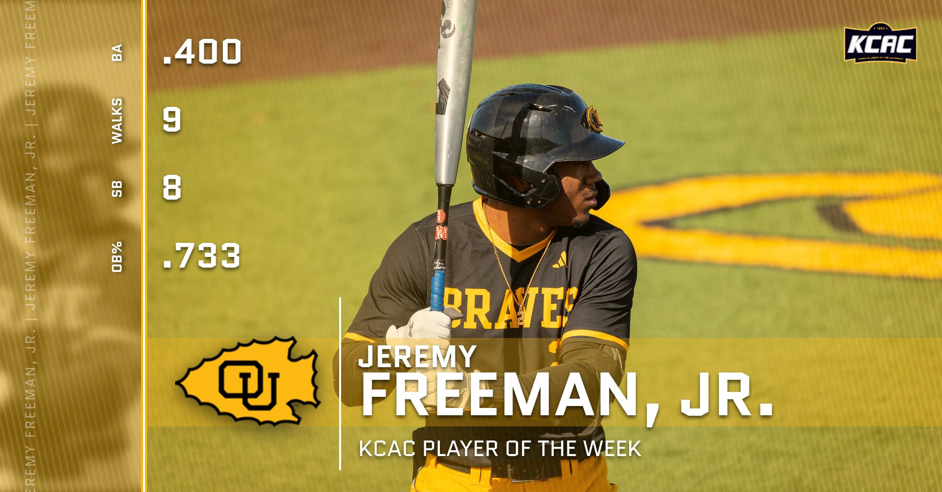 Jeremy Freeman KCAC Player of the Week SP25