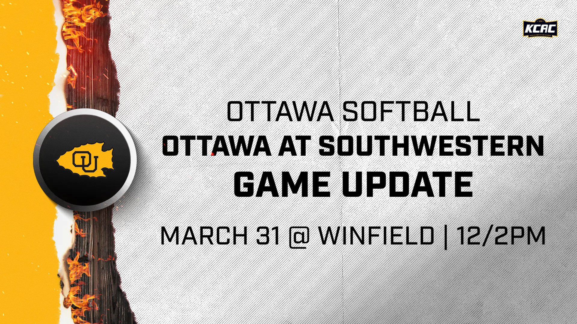 Softball vs. Southwestern Game Update 2026