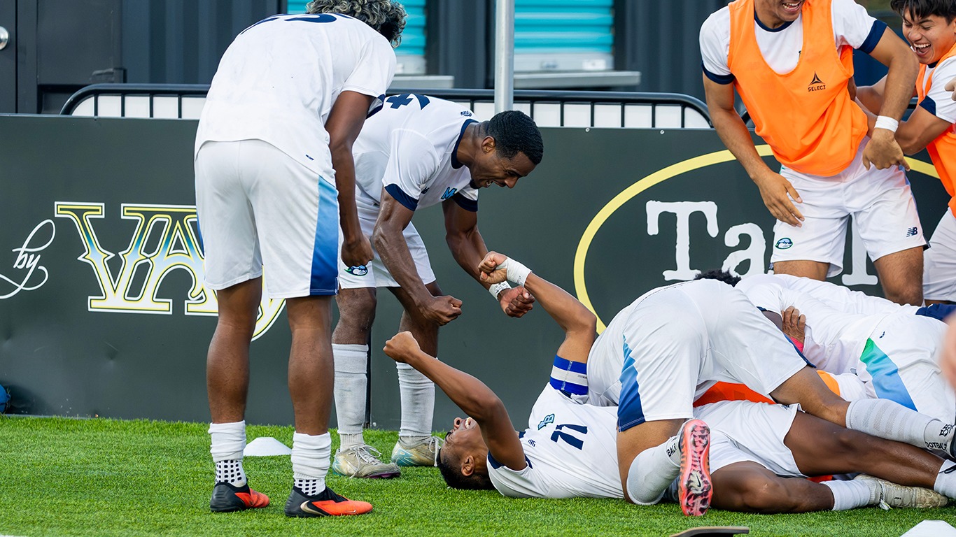 goal celebration Fresno Pacific