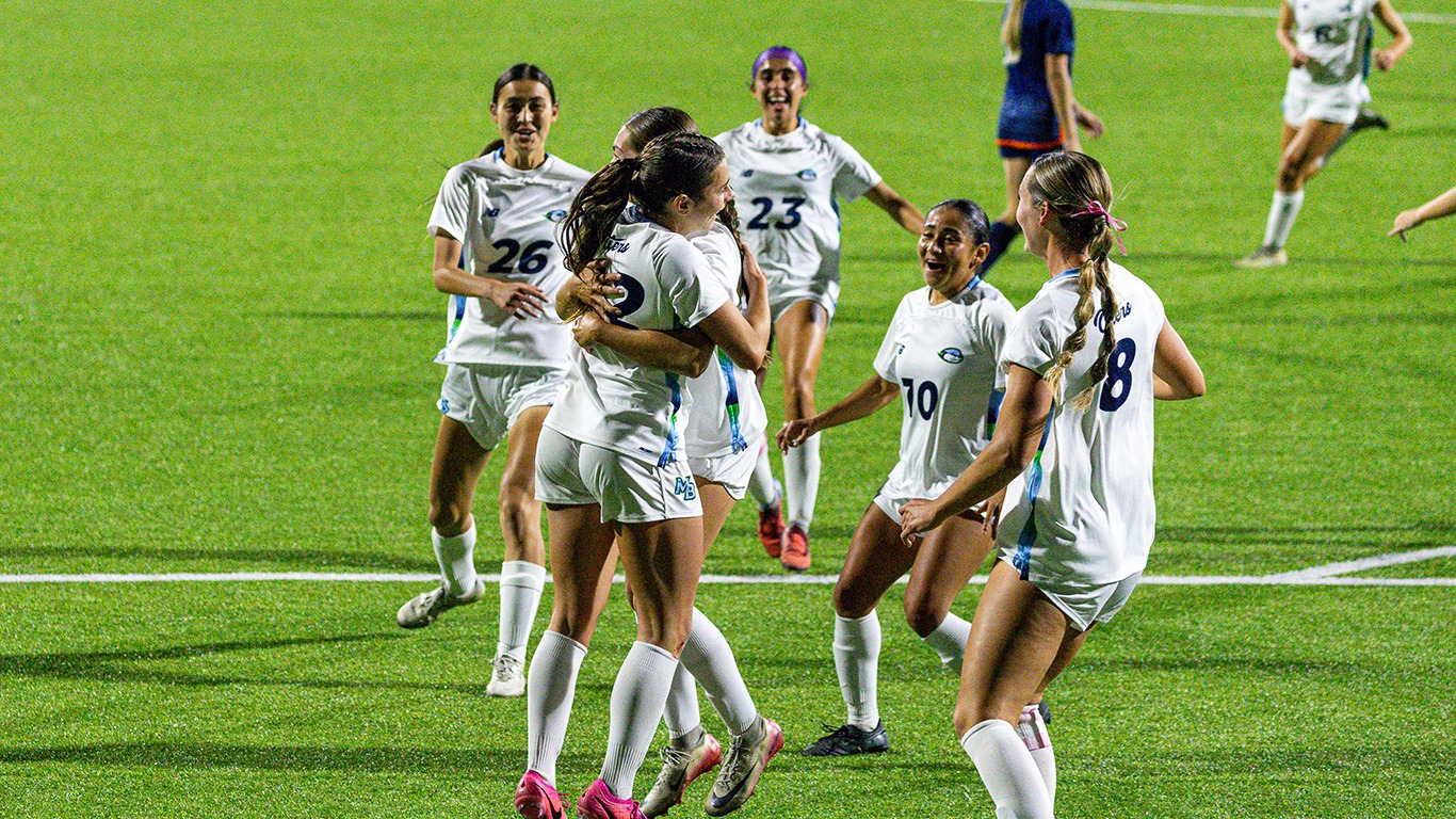 goal celebration versus Fresno Pacific