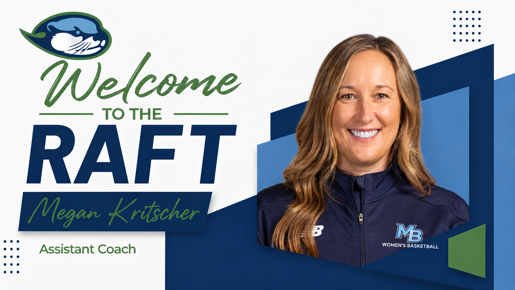 Megan Kritscher announcement graphic