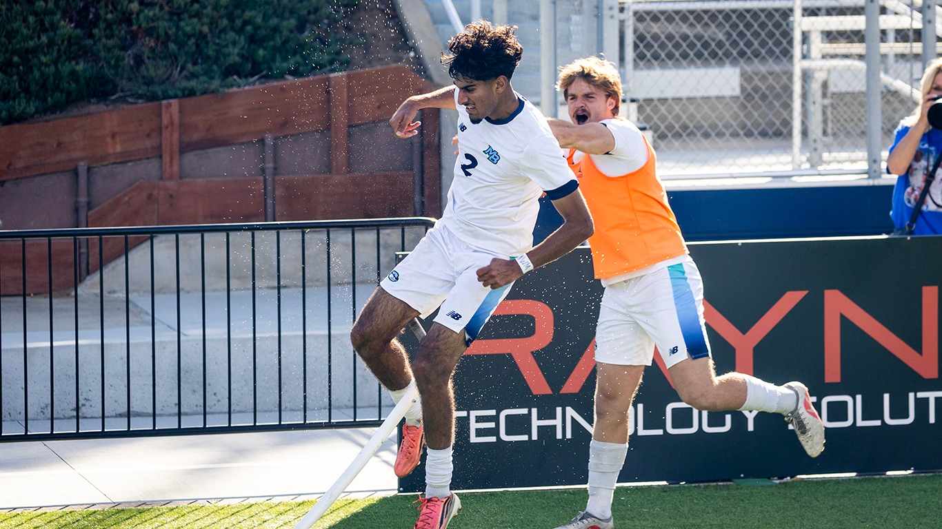 Bains goal celebration