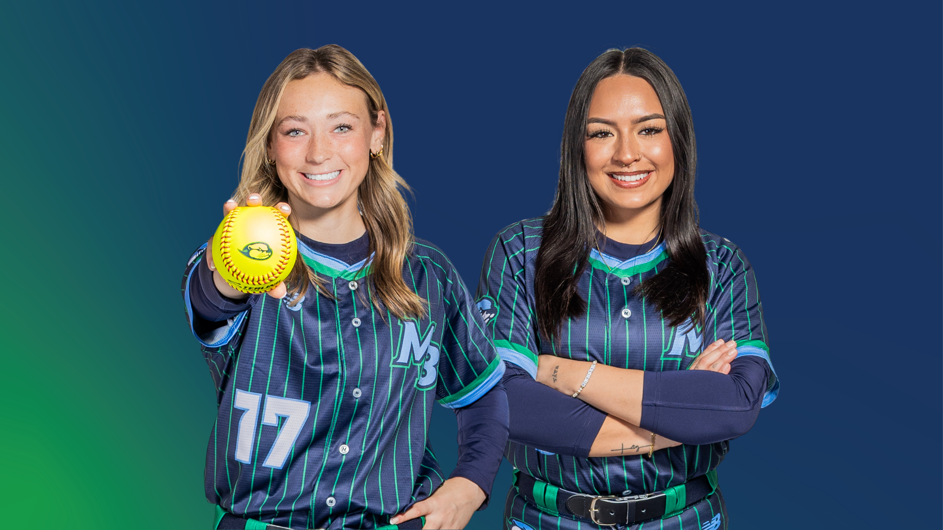 Jordan Knutson (L) and Kieley Ganaden (R)