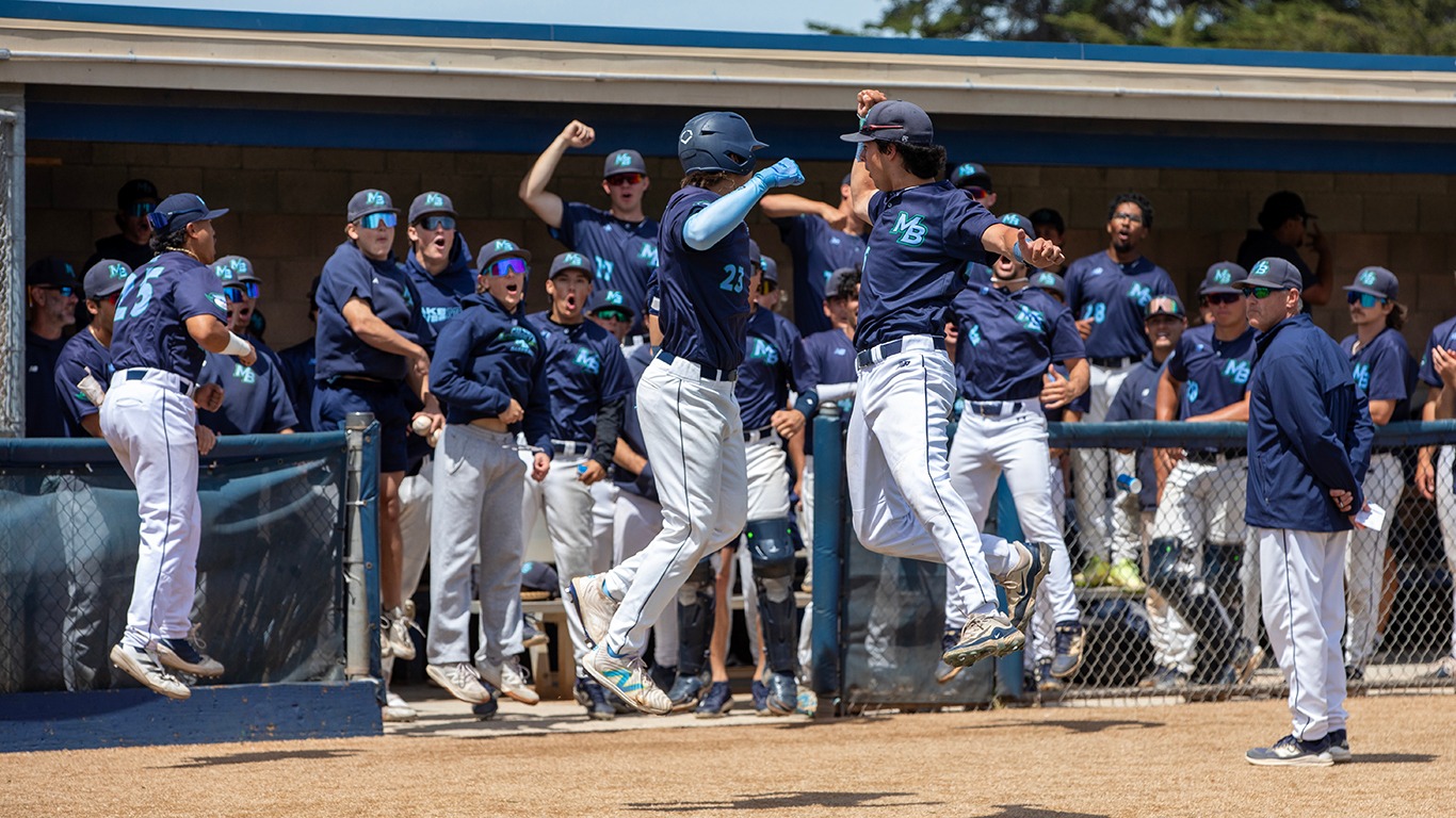 Del Villar Home Run Leap CSUSB