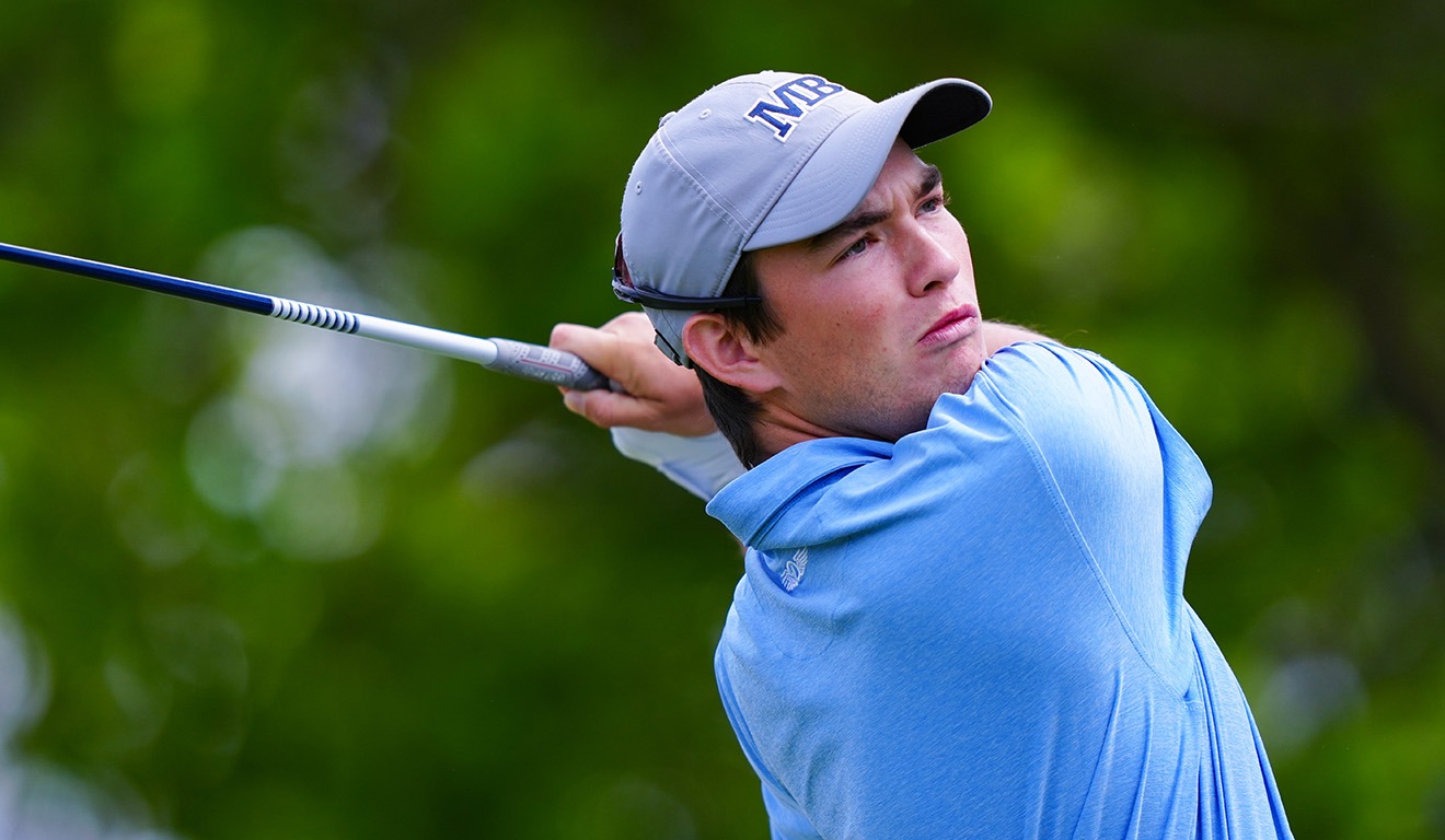 George Goff at 2026 CCAA Tournament, Day 1