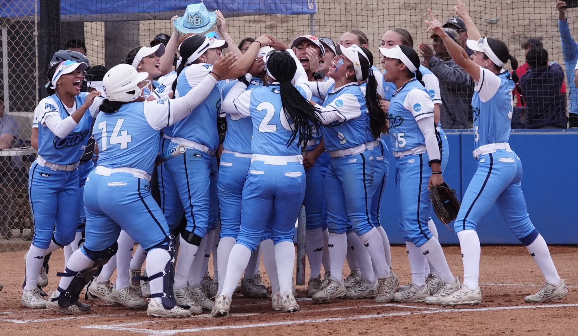 Huddle at 2026 NCAA Softball West Regional