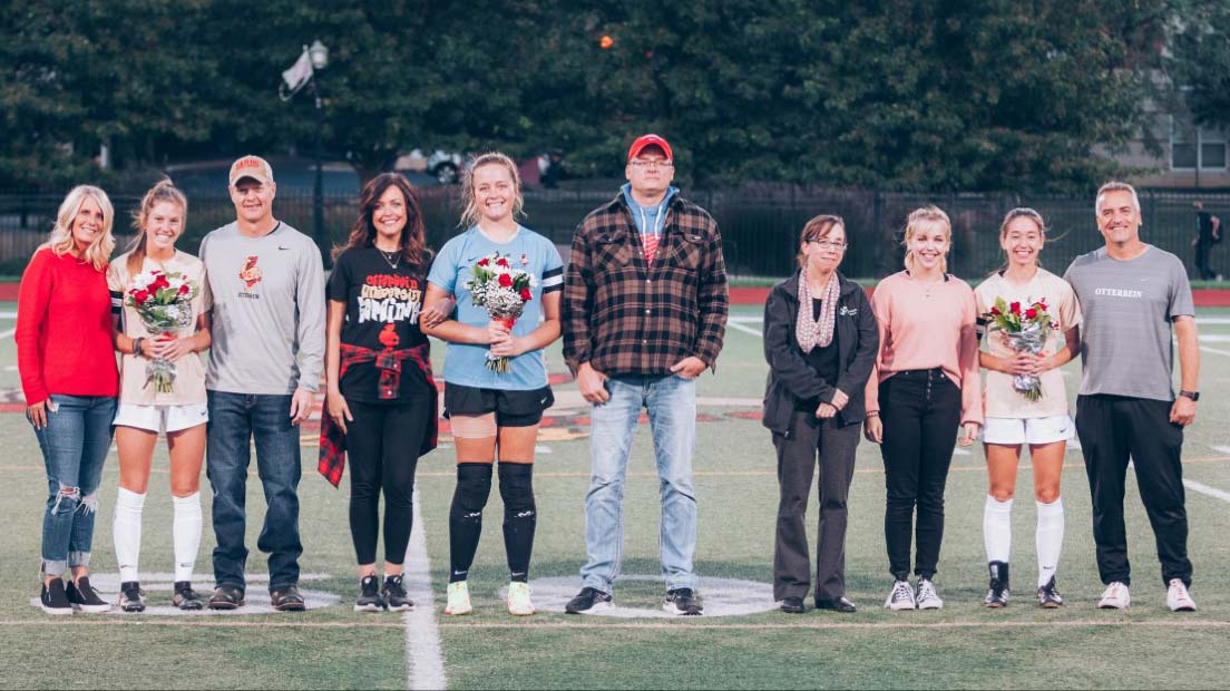 Cards Keep Cruising While Recognizing Senior Trio Otterbein