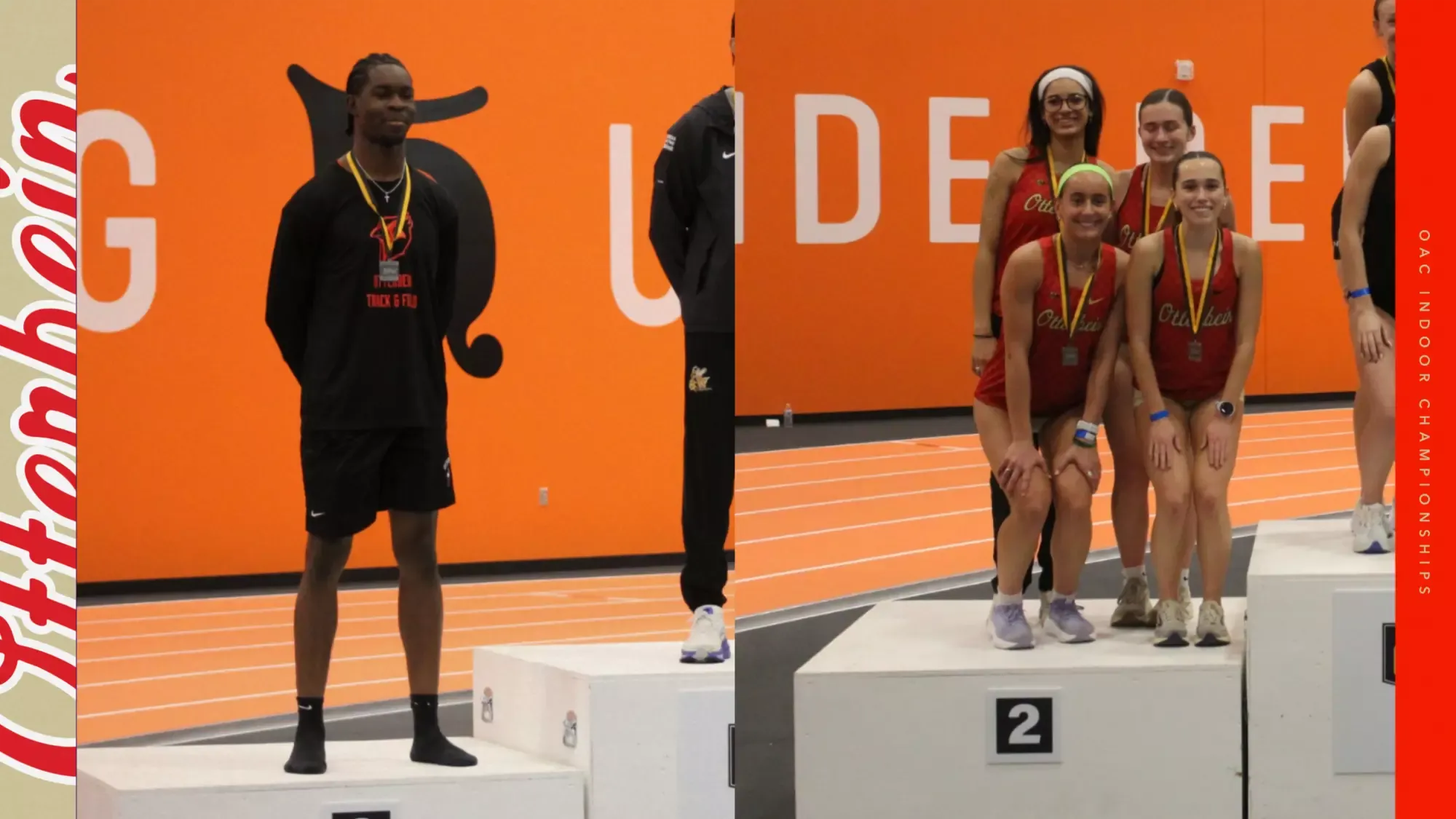 OAC Indoor Day One podium