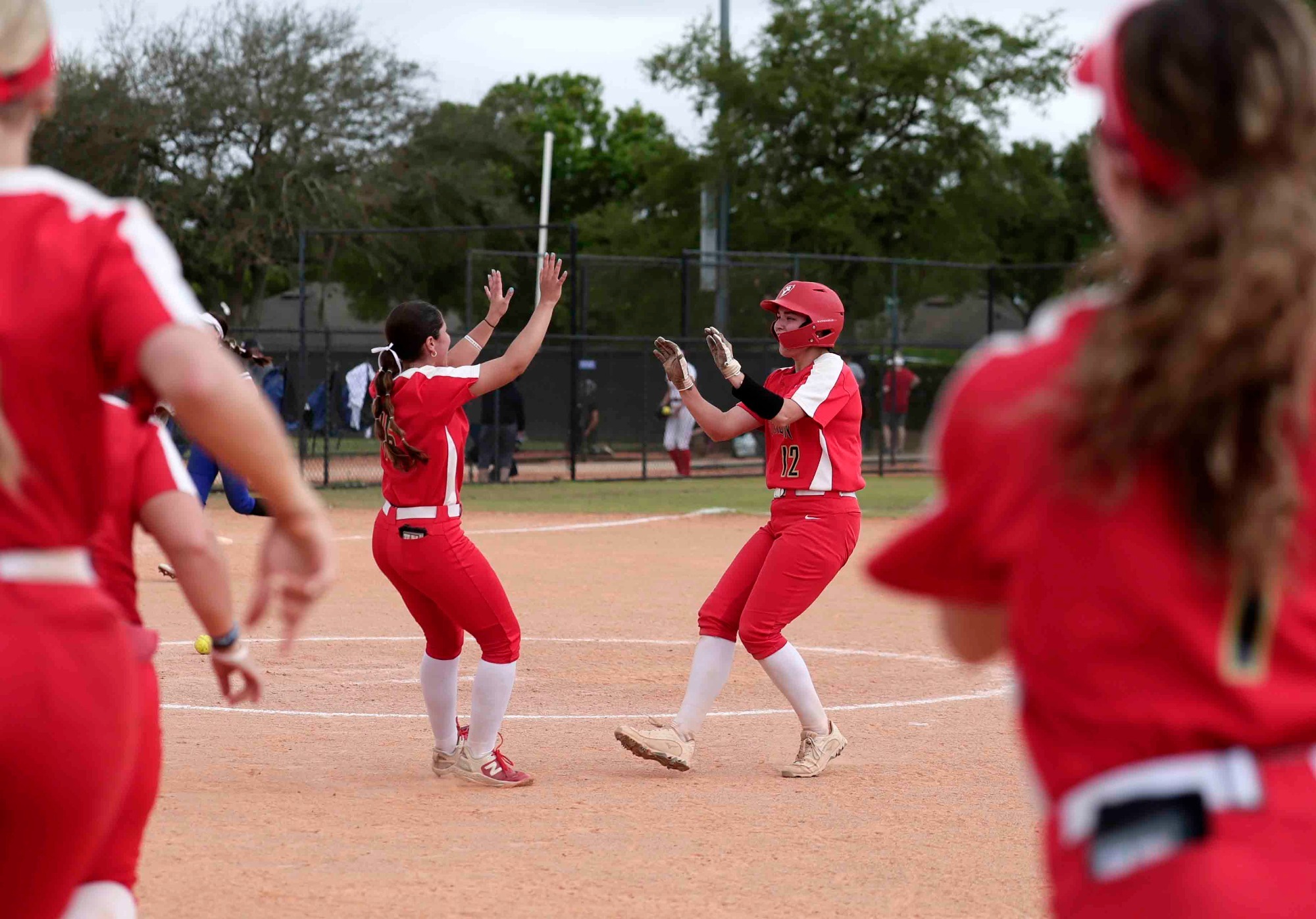 Calkins Walk-off Double Celebration