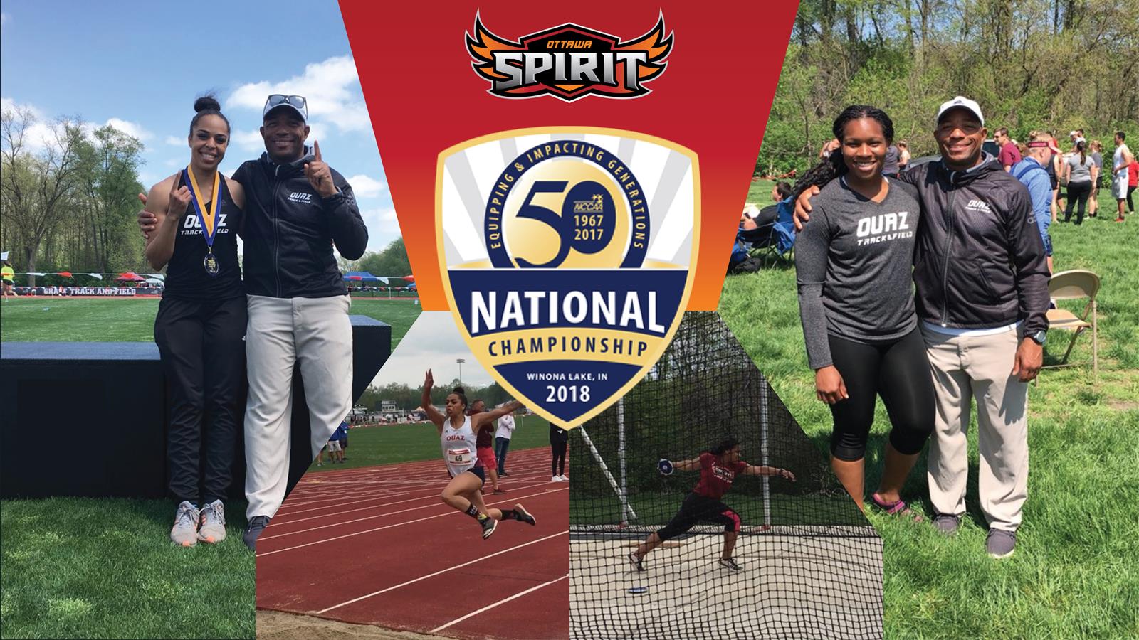 Raiven Ellis and Hannah White Day One of the National Championships