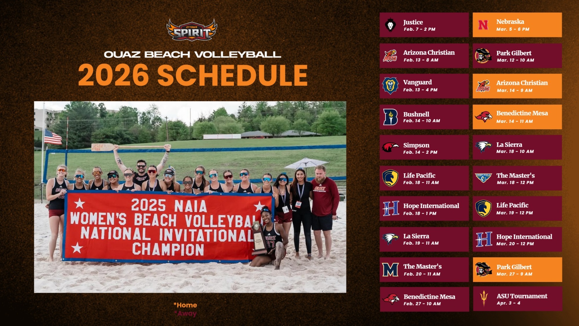 Beach 2026 Schedule Release