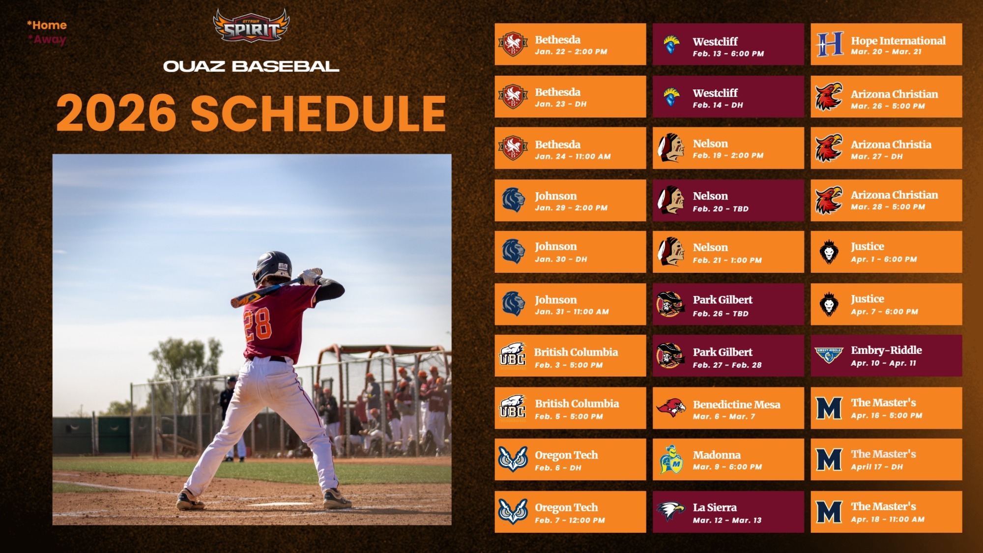 BSB Schedule Release Graphic