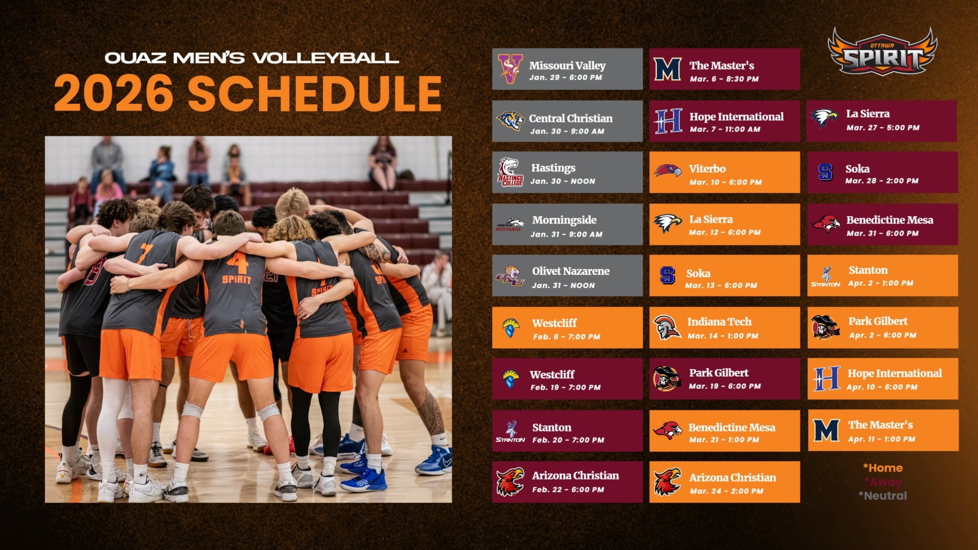 MVB Schedule Release