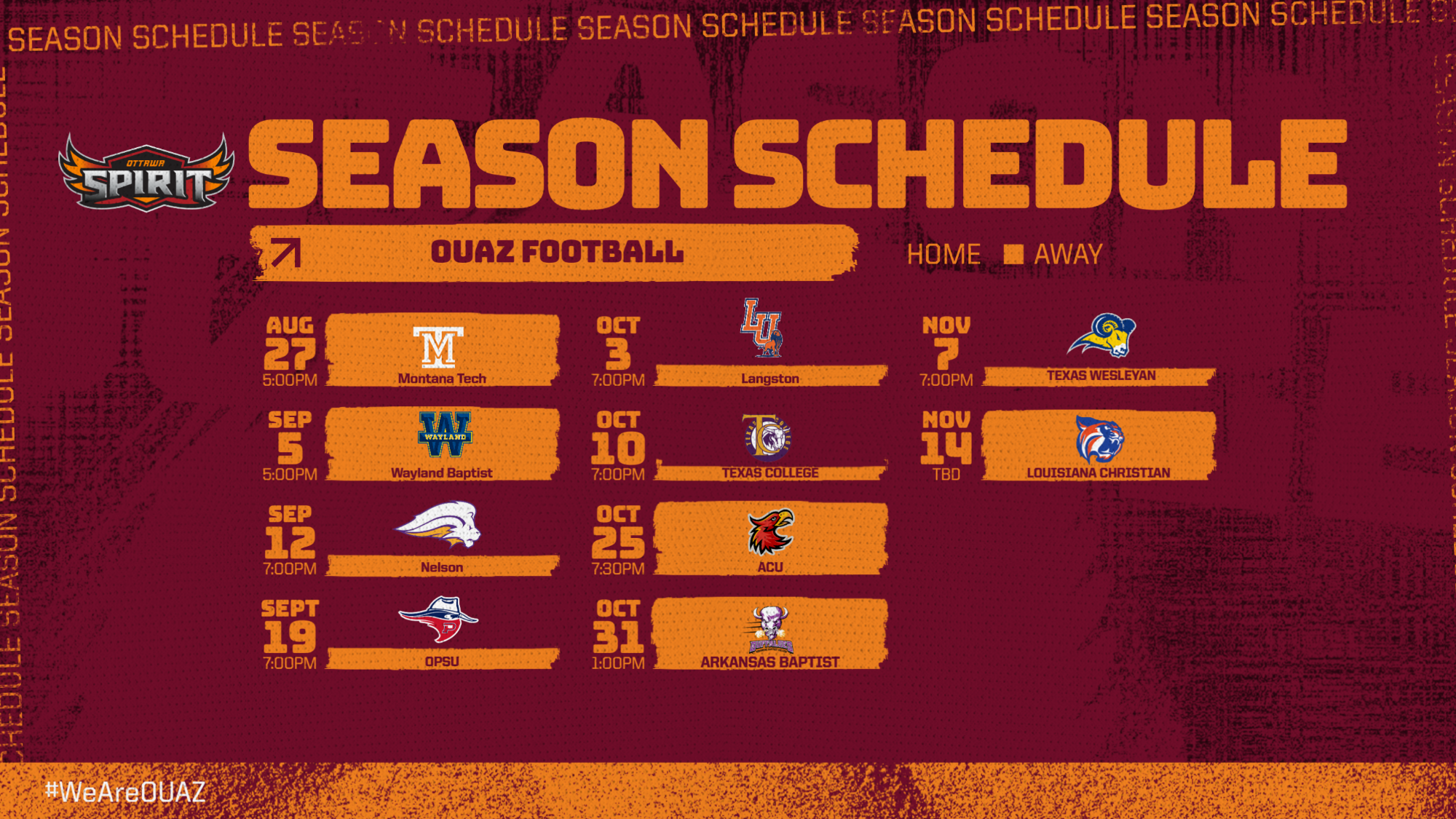 2026 Football Schedule