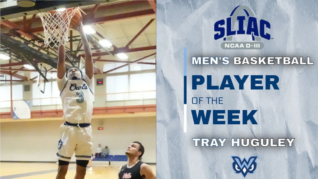 Tray Huguley earns his 5th SLIAC Player of the Week award
