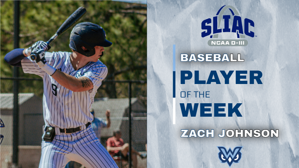 Zach Johnson is the SLIAC Hitter of the Week