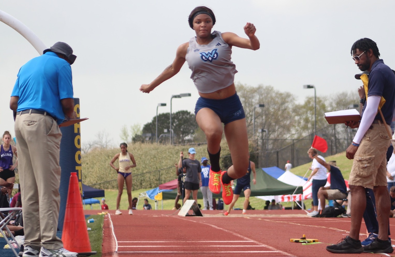 Hali Sinegal in the triple jump
