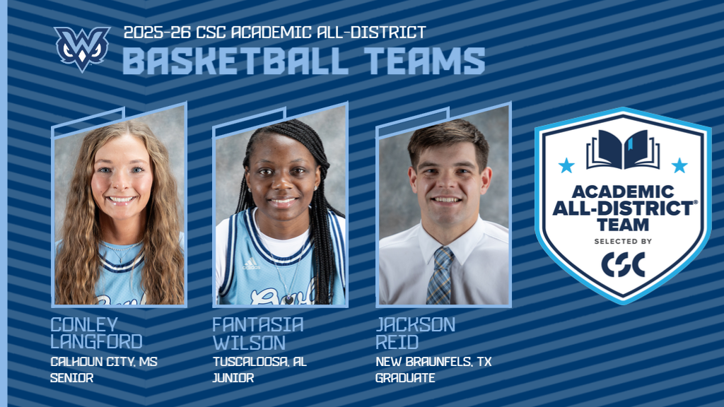 CSC Academic All-District selections from MUW