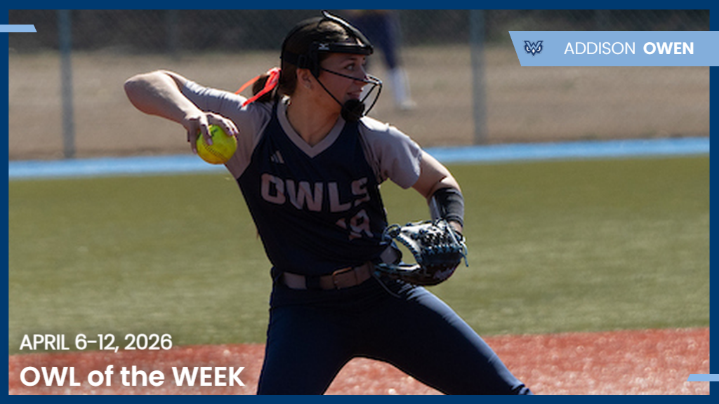 Owl of the Week is Addison Owen for Ap[ril 6-12, 2026