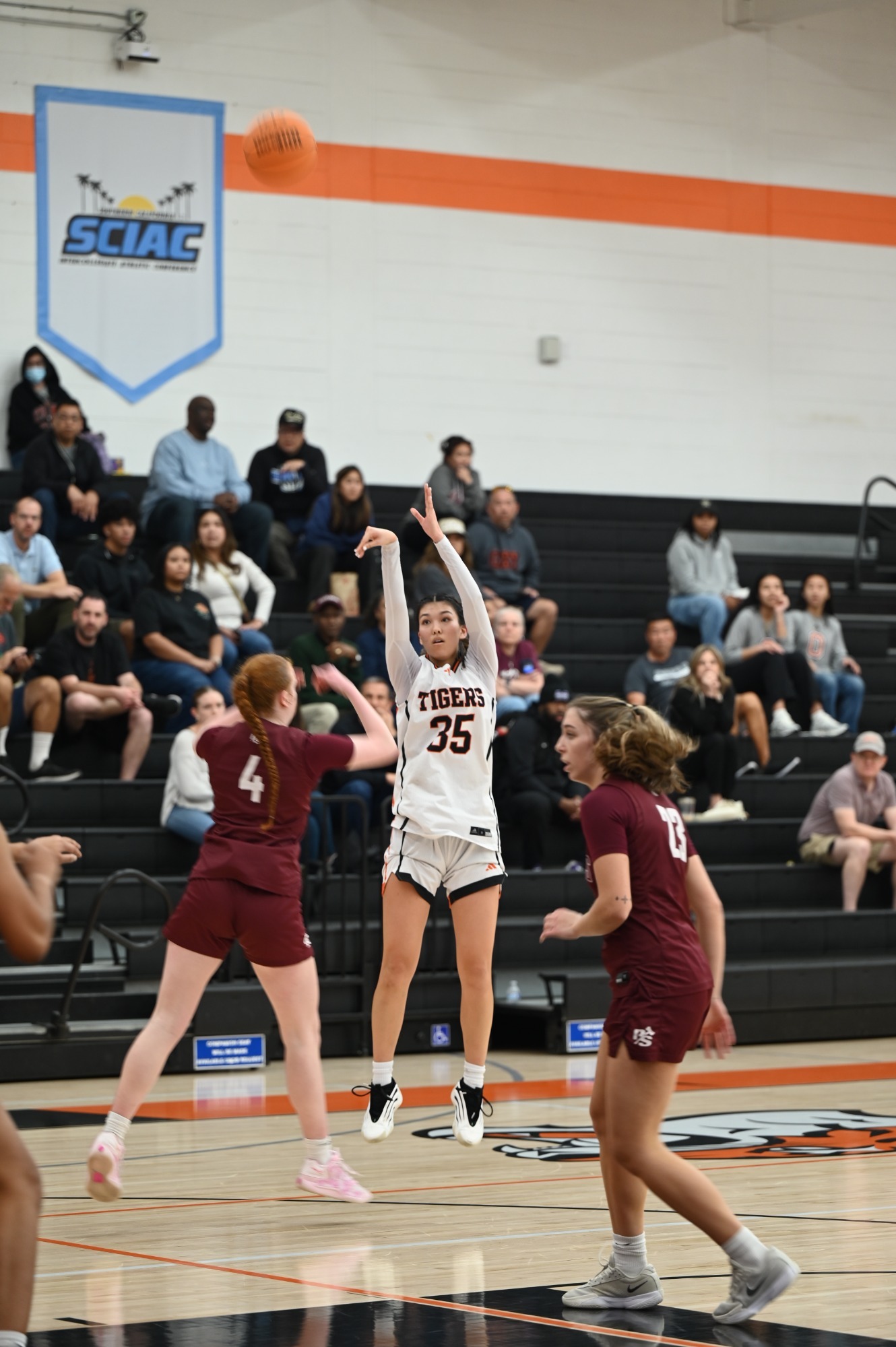 Paige Yasukochi takes a jump shot