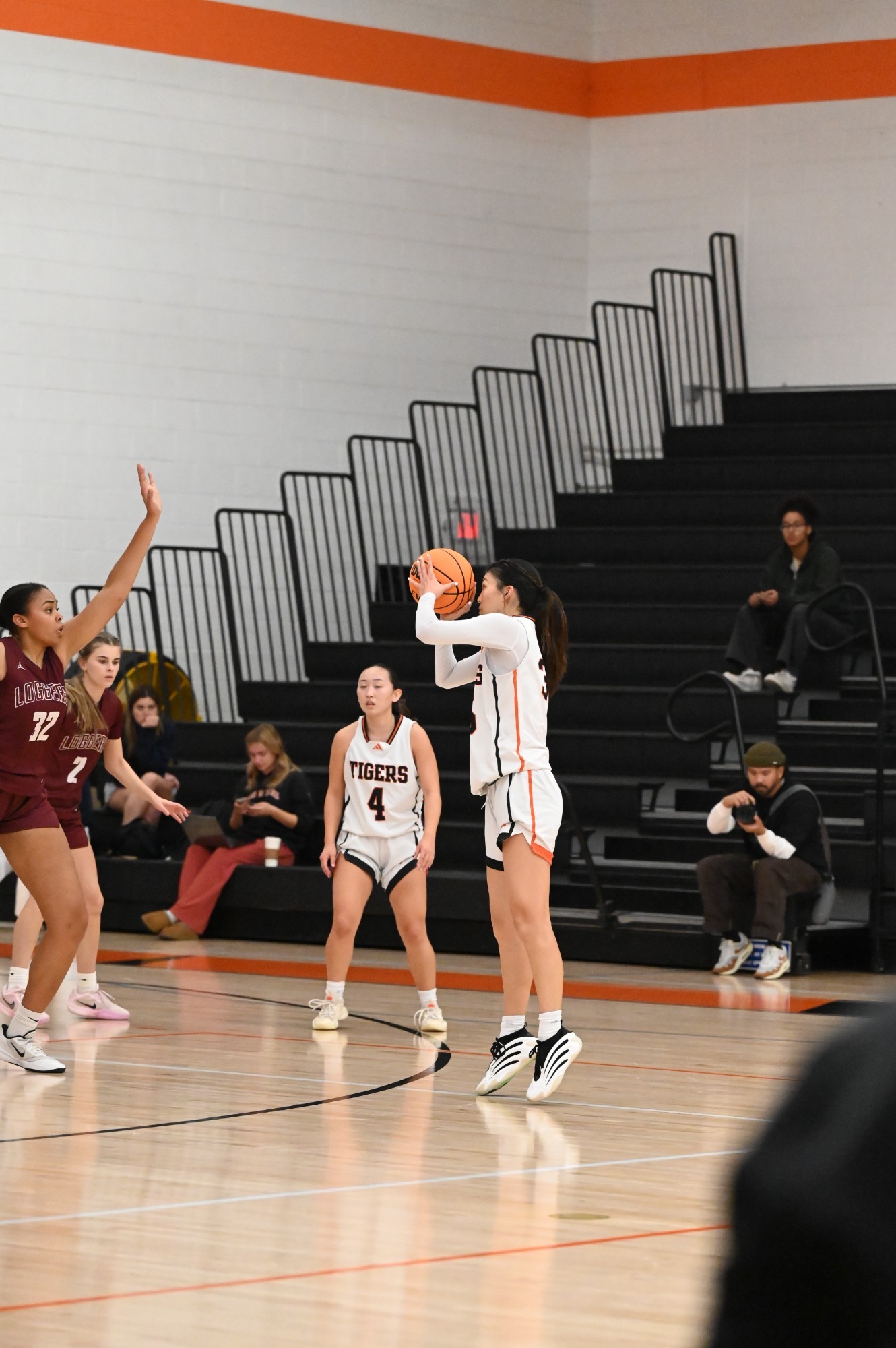 Yasukochi takes a jump shot