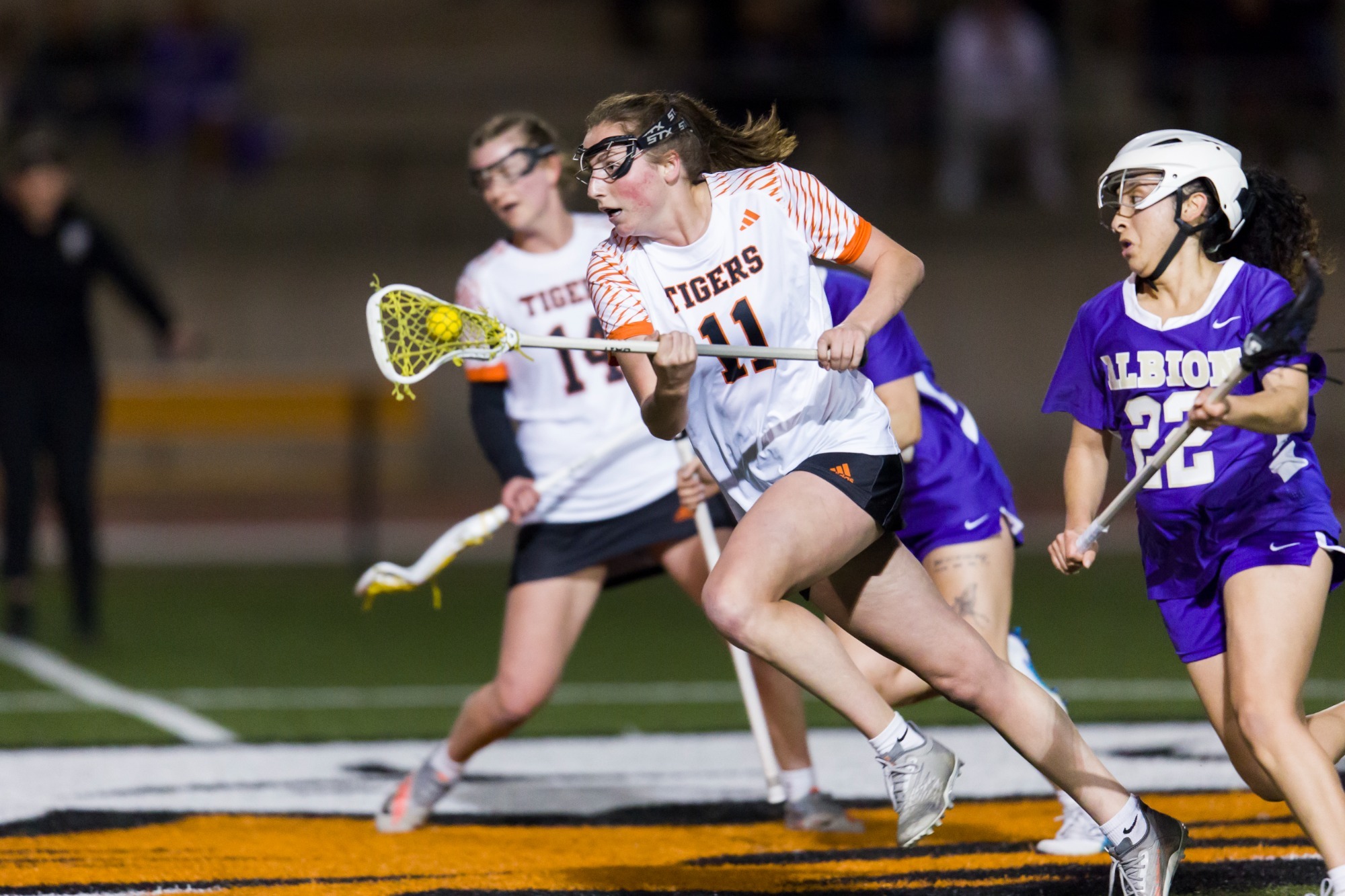 Maeve Moylan controls the ball for Oxy