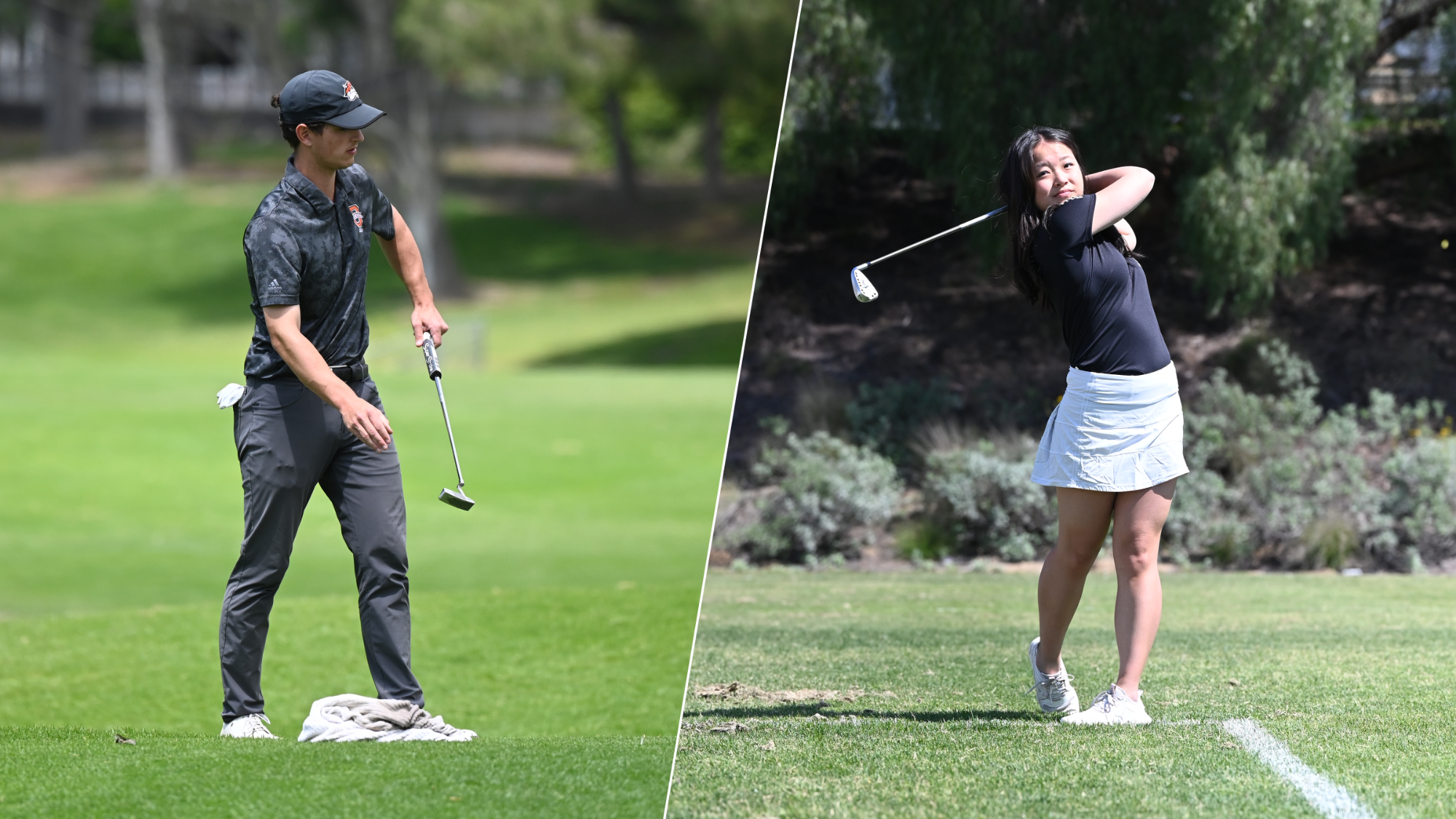 Miles Eastman left, Amanda Gow right