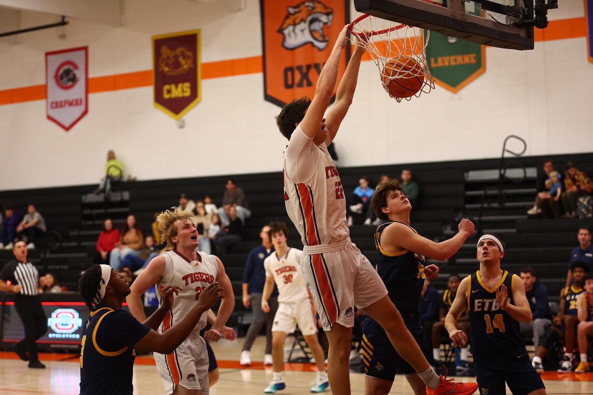 Nicky Clotfelter rises for the dunk