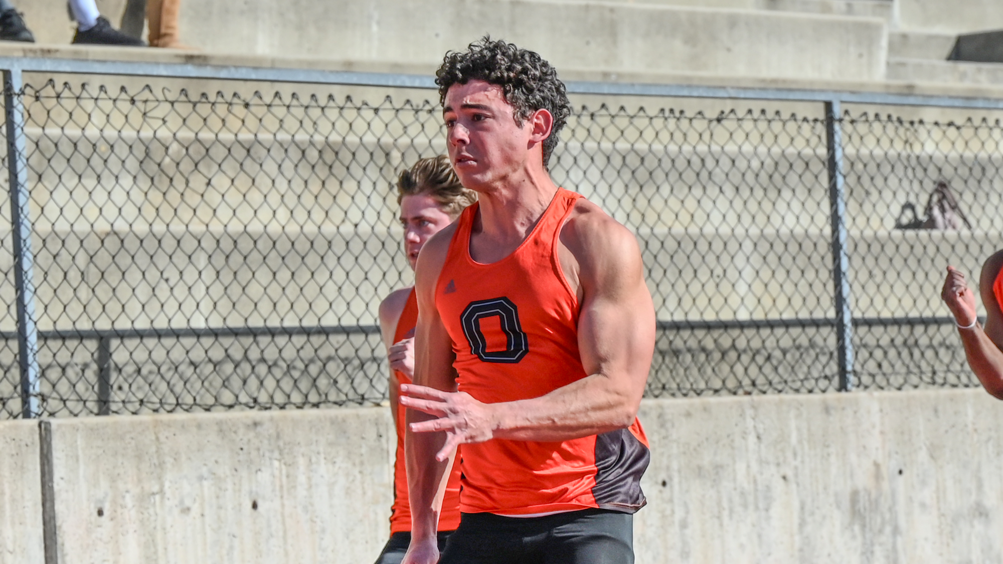 Zachary McGraw anchored the men's 4x1 relay team