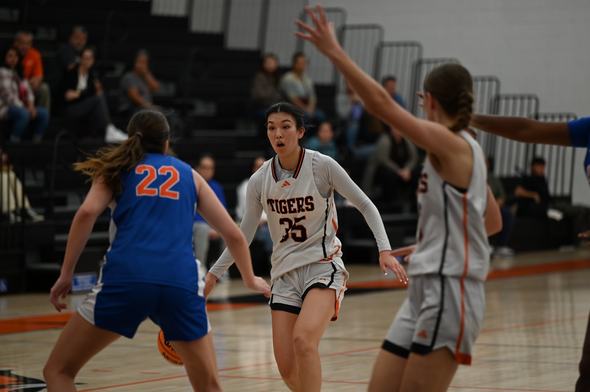 Paige Yasukochi attacks the Sagehn defense