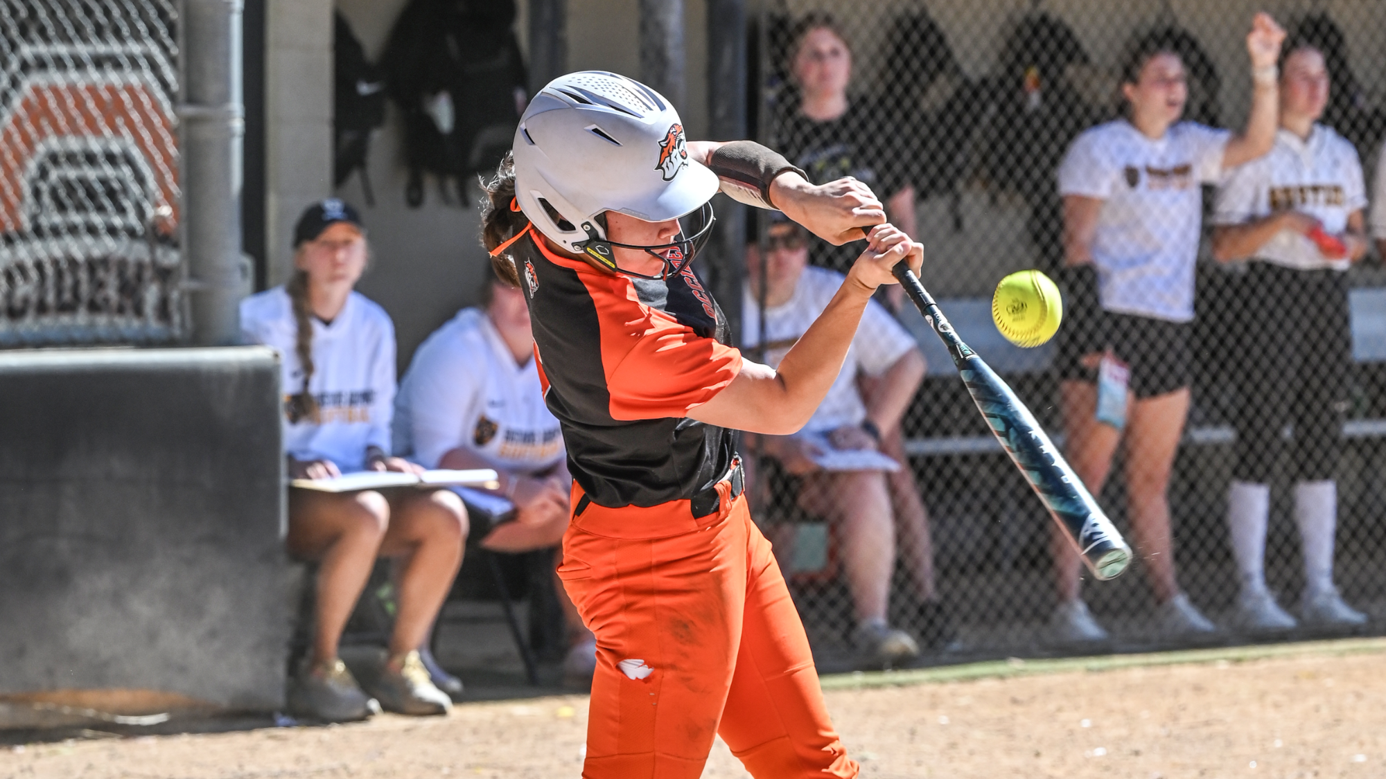 Anna Kim swings the bat