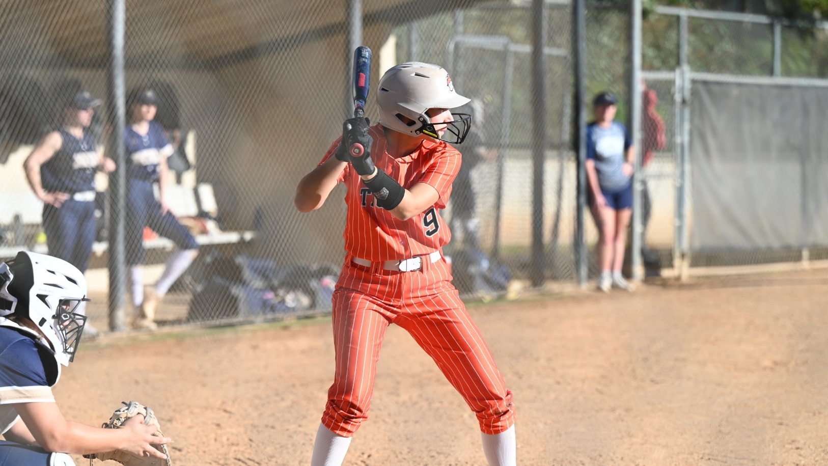 Sam Palacio awaits a pitch to hit