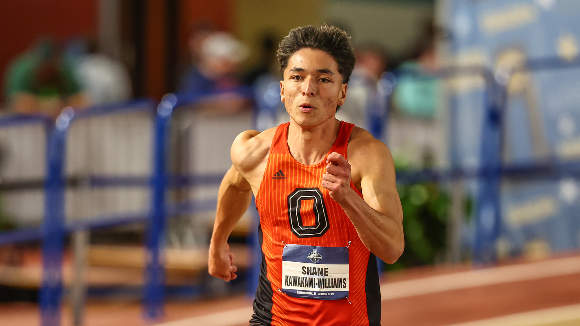 Kawakami Williams runs at the national championships in march