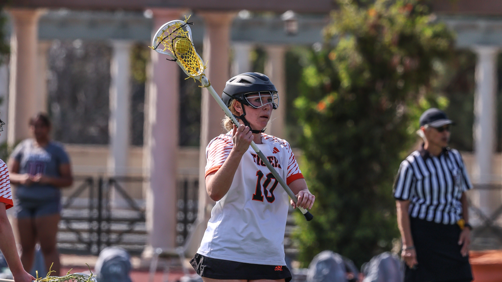 Ava Whelan looks to pass