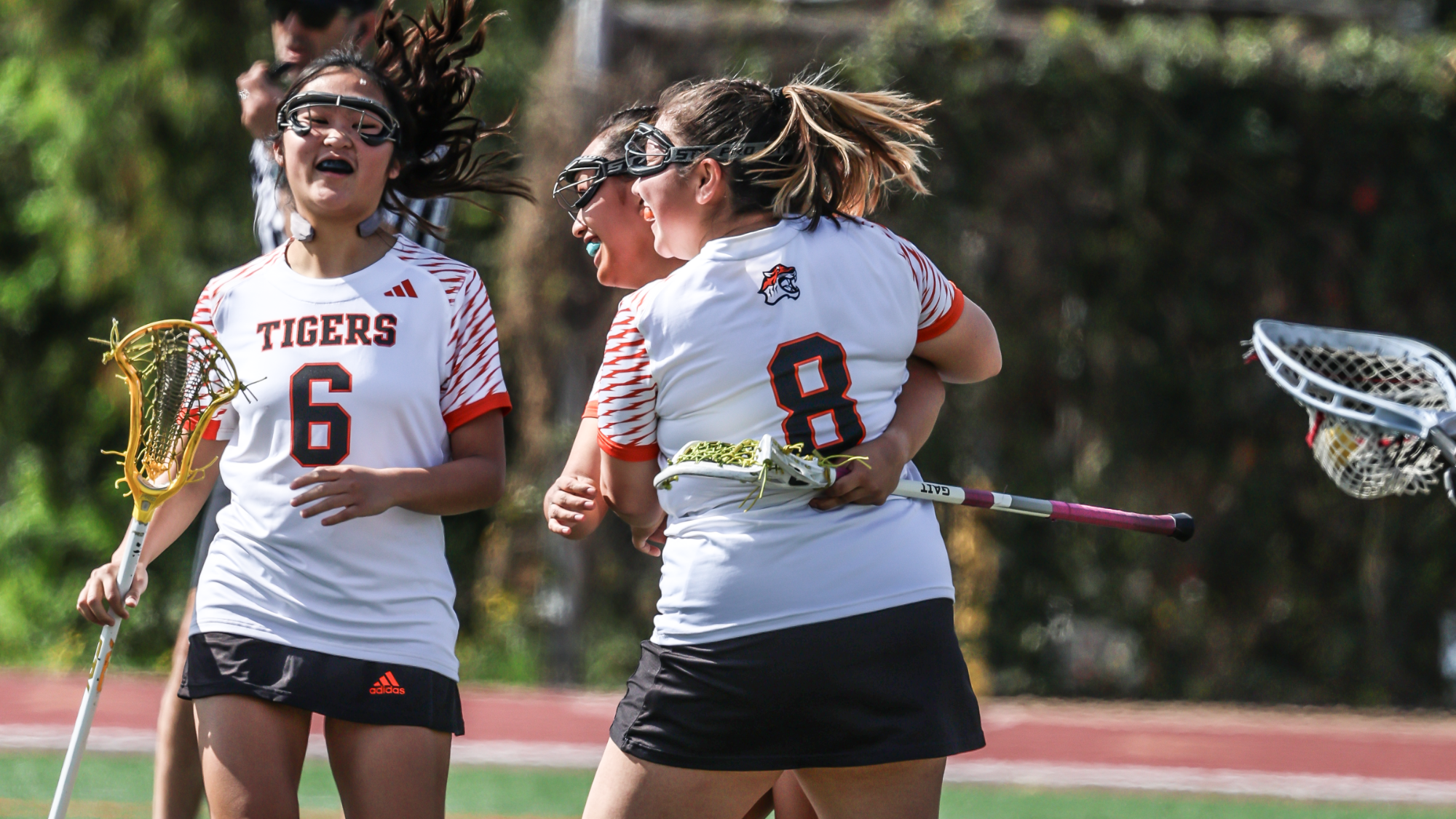 Olivia Okamoto celebrates goal