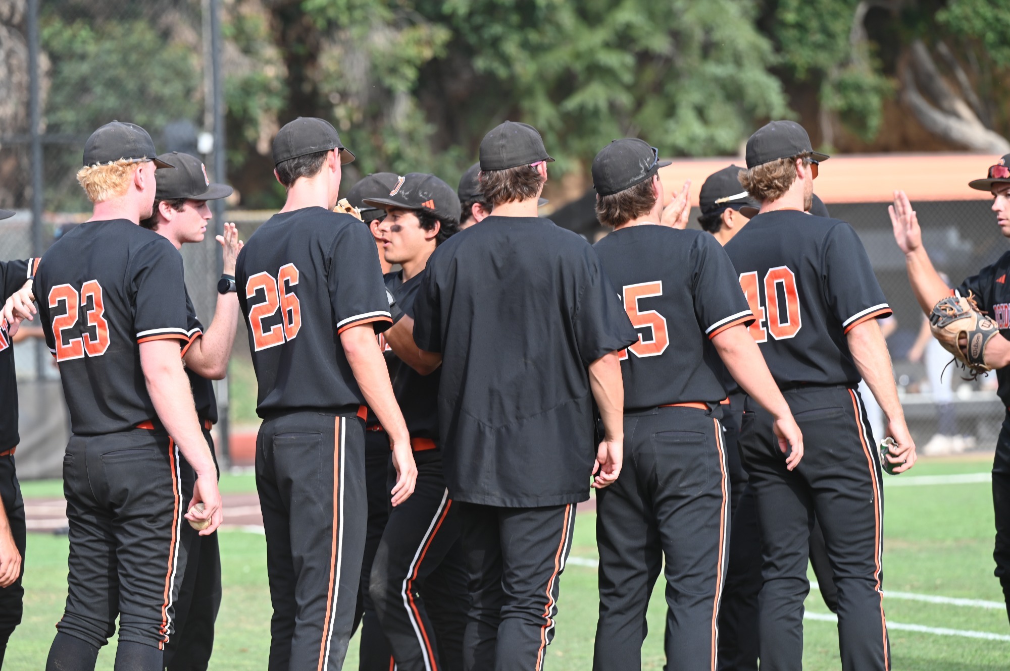 Baseball in between innings