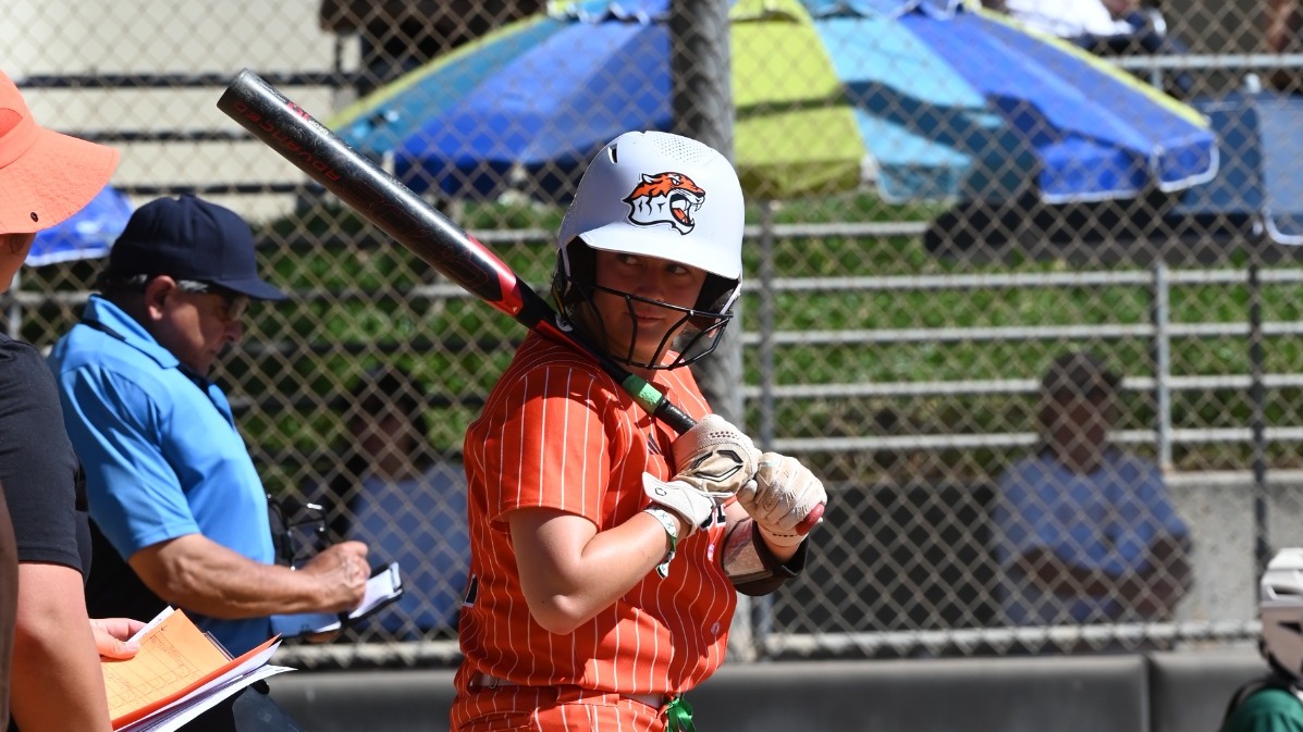 Reagan Rosenthal looks back to the dugout