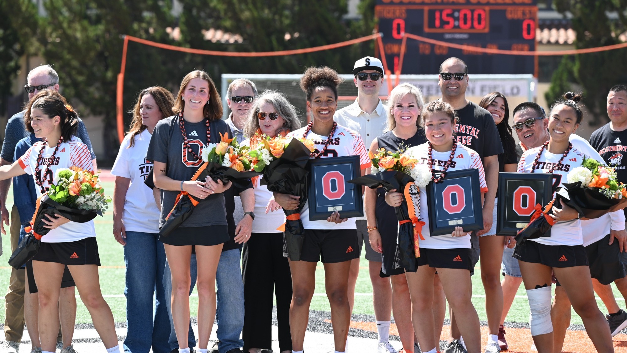 Women's Lacrosse seniors during senior day
