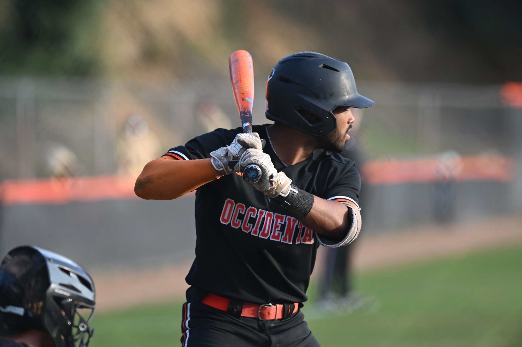 Evann Smith up to bat