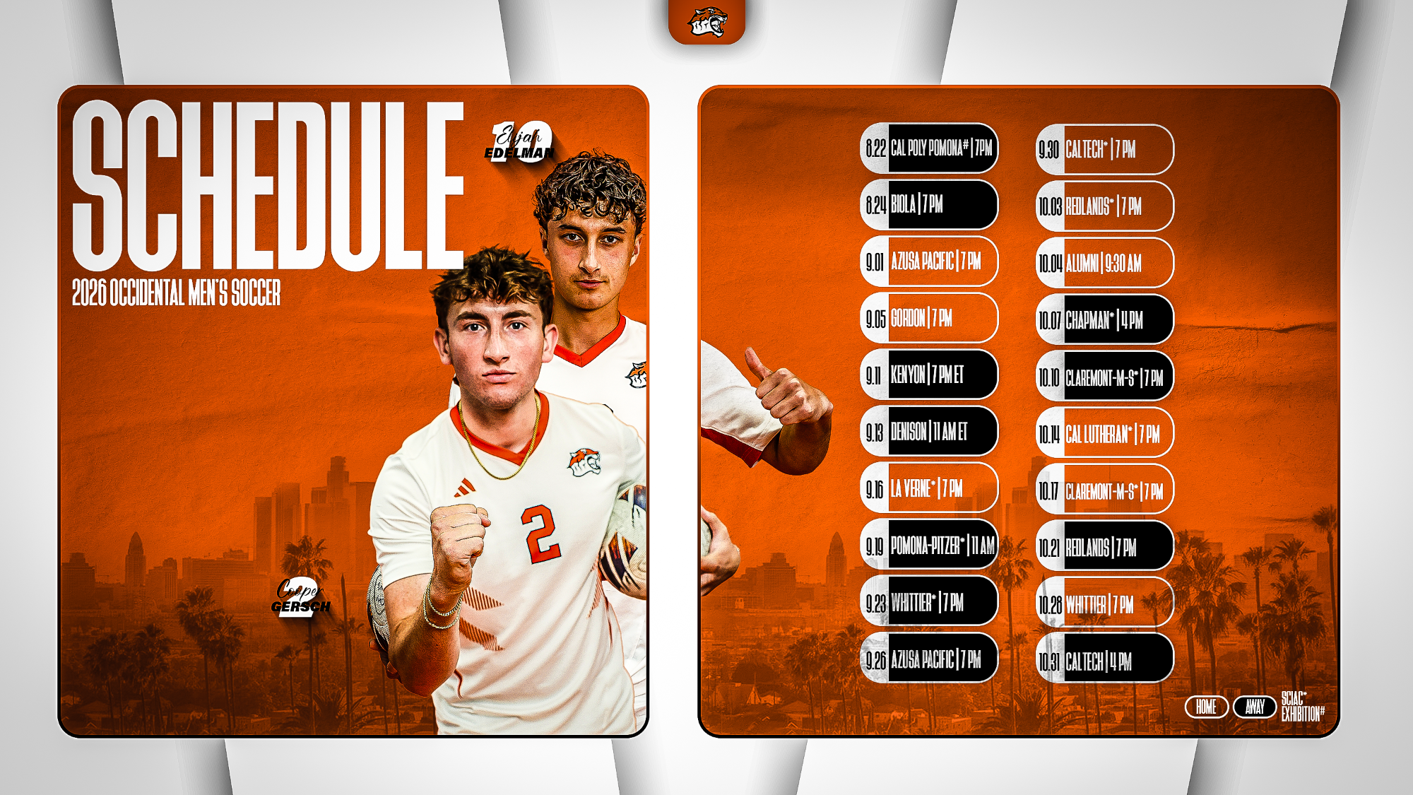 2026 Men's Soccer Schedule