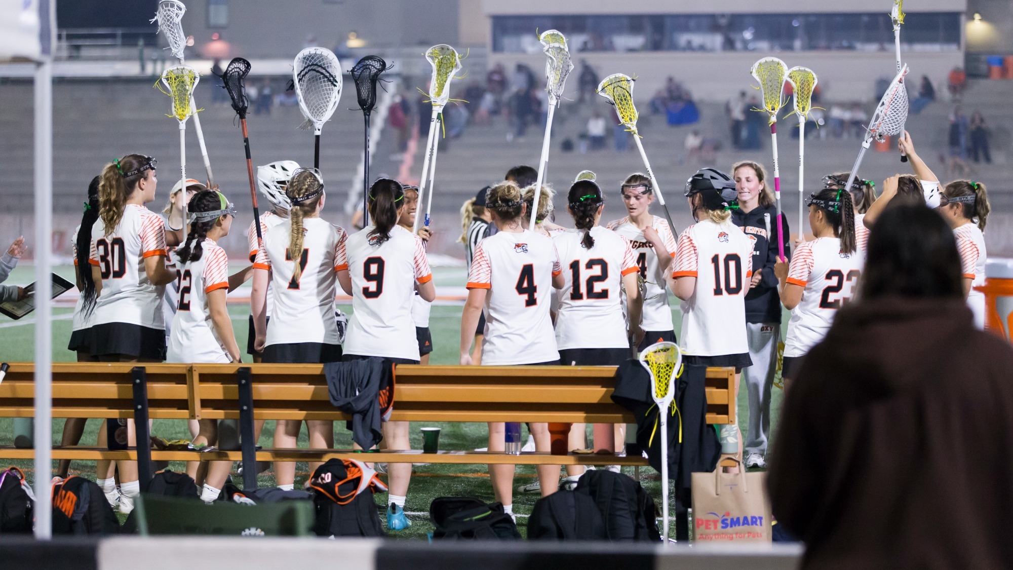 Women's Lacrosse together as a team