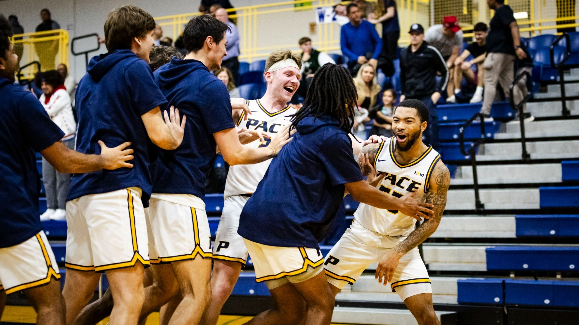Alexander's Last Second Jumper Completes Comeback Against Saint Rose Pace University Athletics