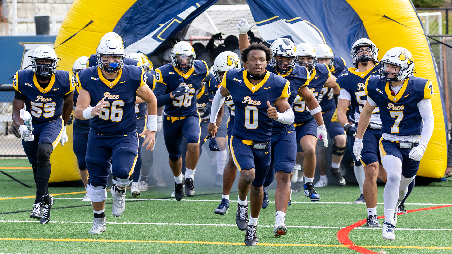 2025 Pace Football Team Tunnel Runout