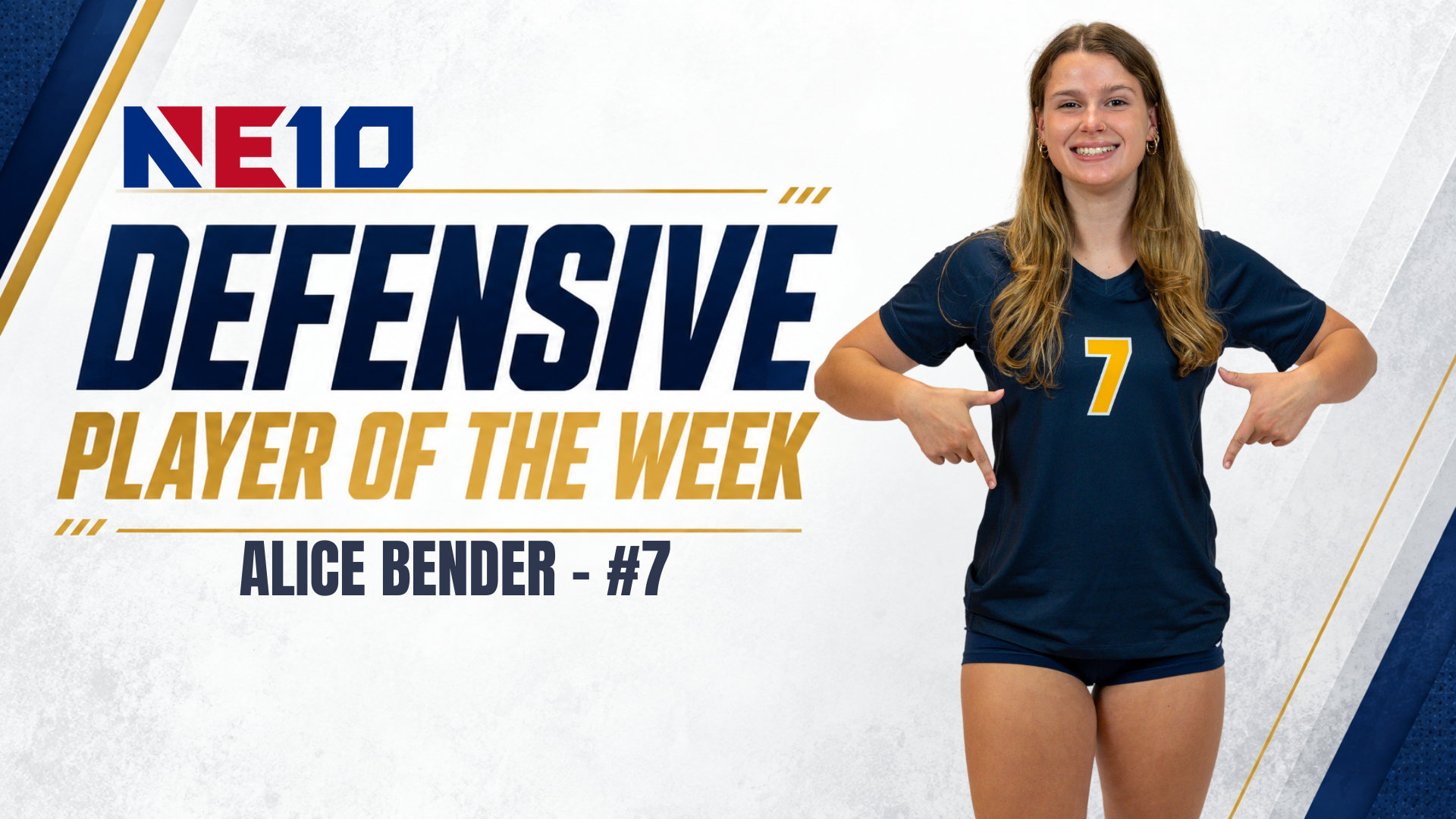 Alice Bender Defensive player of the week 