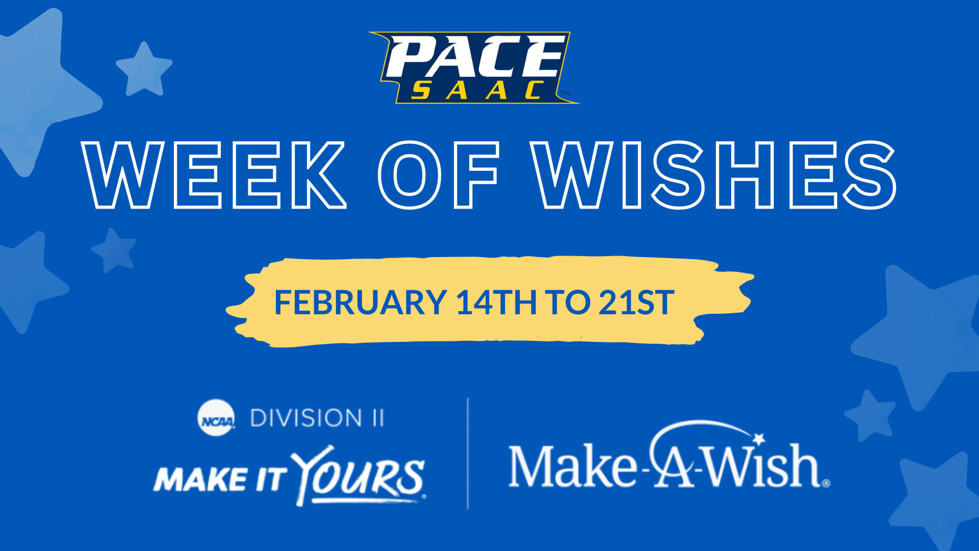 Pace SAAC Week of Wishes Make-A-Wish Graphic