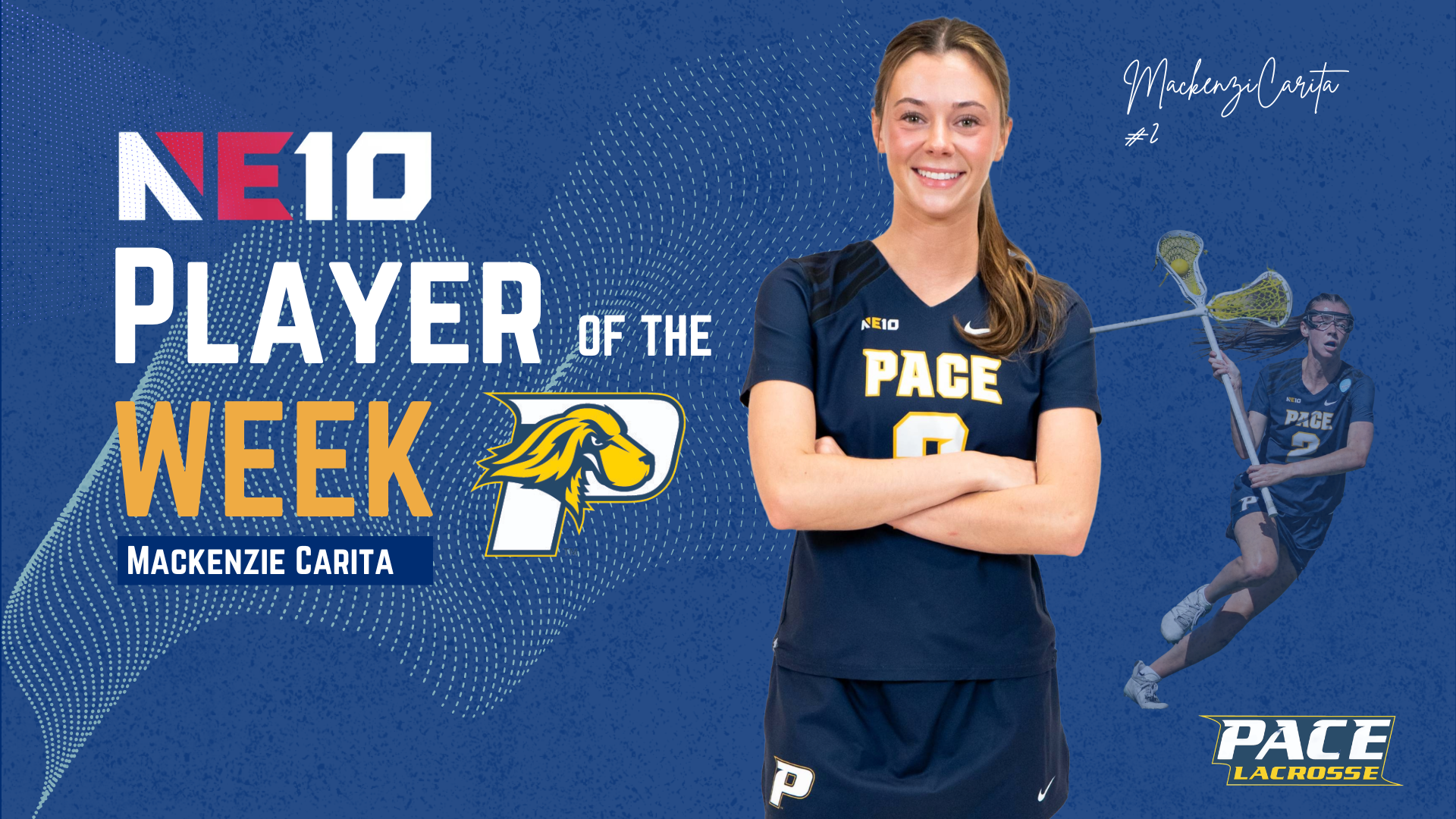 Mackenzie Carita 2026 WLAX POTW Graphic