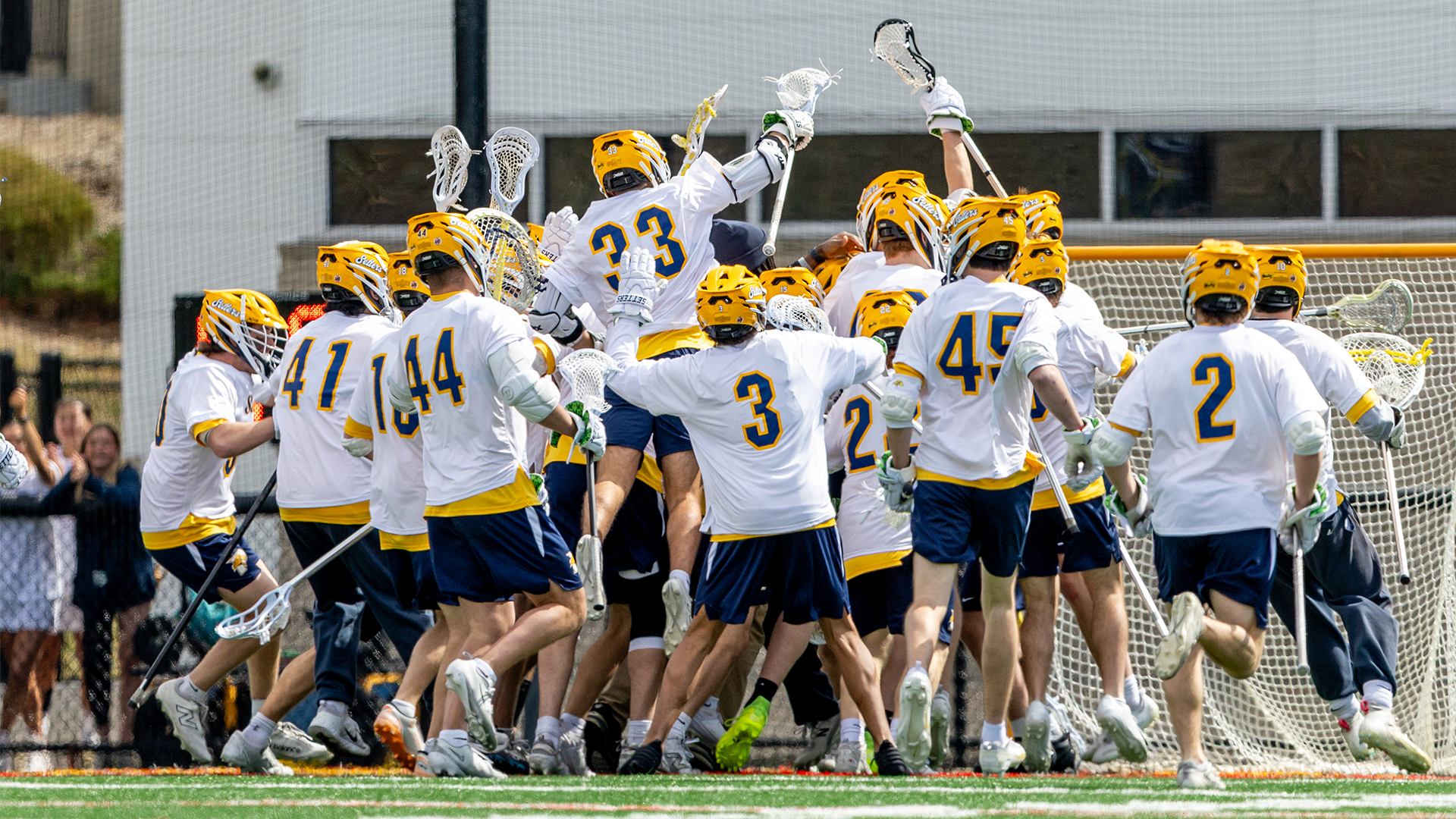 MLAX 2026 Postgame Team Celebration Action Shot