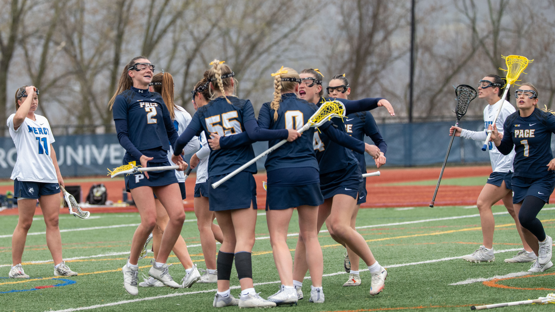 Women's Lacrosse Team Celebration 2025-26