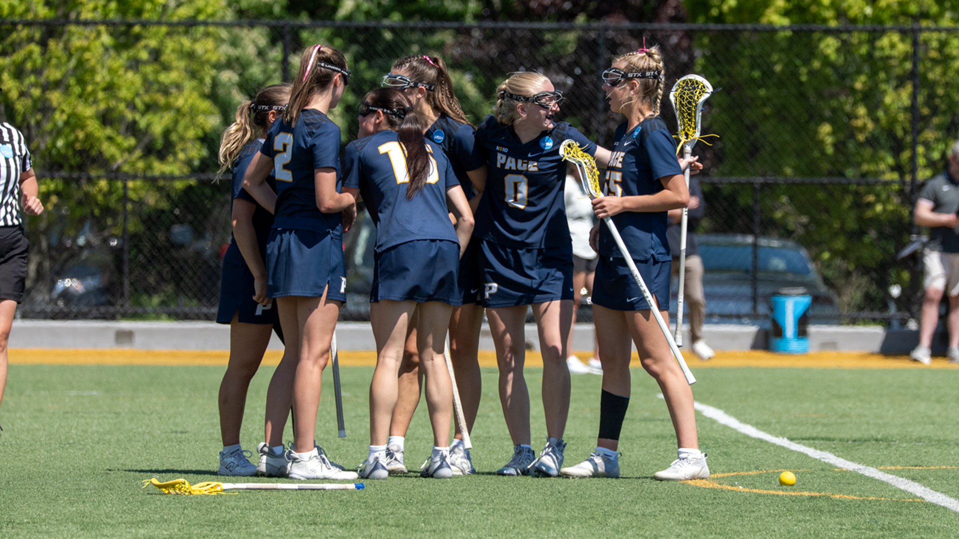 2026 WLAX Team Huddle Photo (NCAA Quarterfinals at Adelphi)